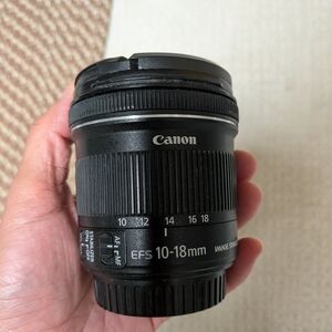Canon EF-S 10-18mm Black Camera Lens